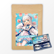 Load image into Gallery viewer, 【Mashiro Nagino×ANIERA】Peach-Flavored Tea "Calming Tea" (Spoon-kun Set)