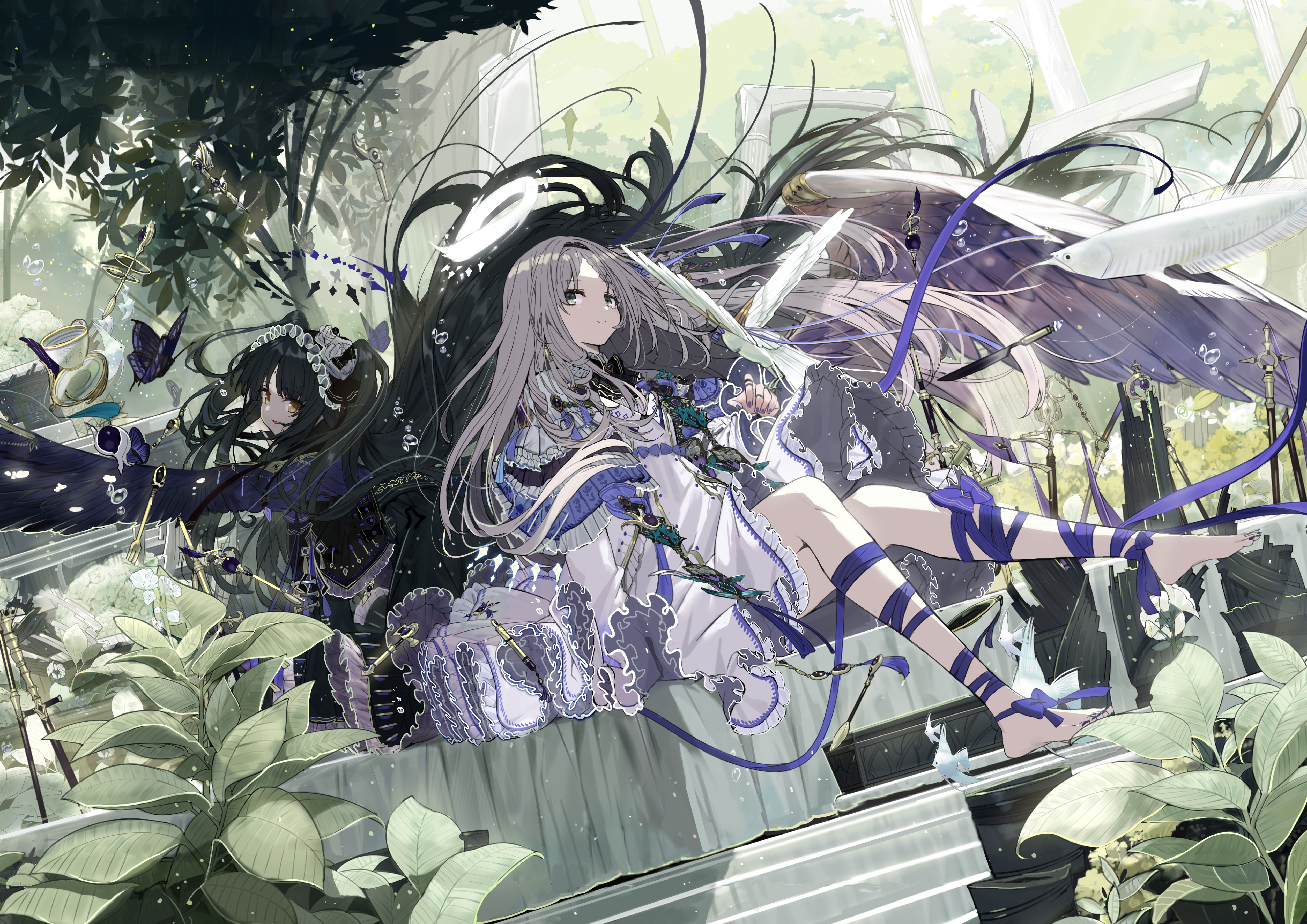 直径25㎝「朝の空 2025-2」油彩・絵画・原画・丸形・アートパネル 直径